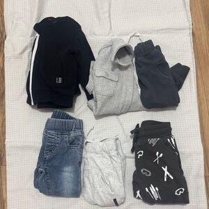 Little Bipsy Black and Gray Kids Jeans Set
